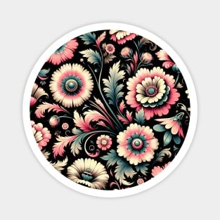 Pink Floral Motif Magnet